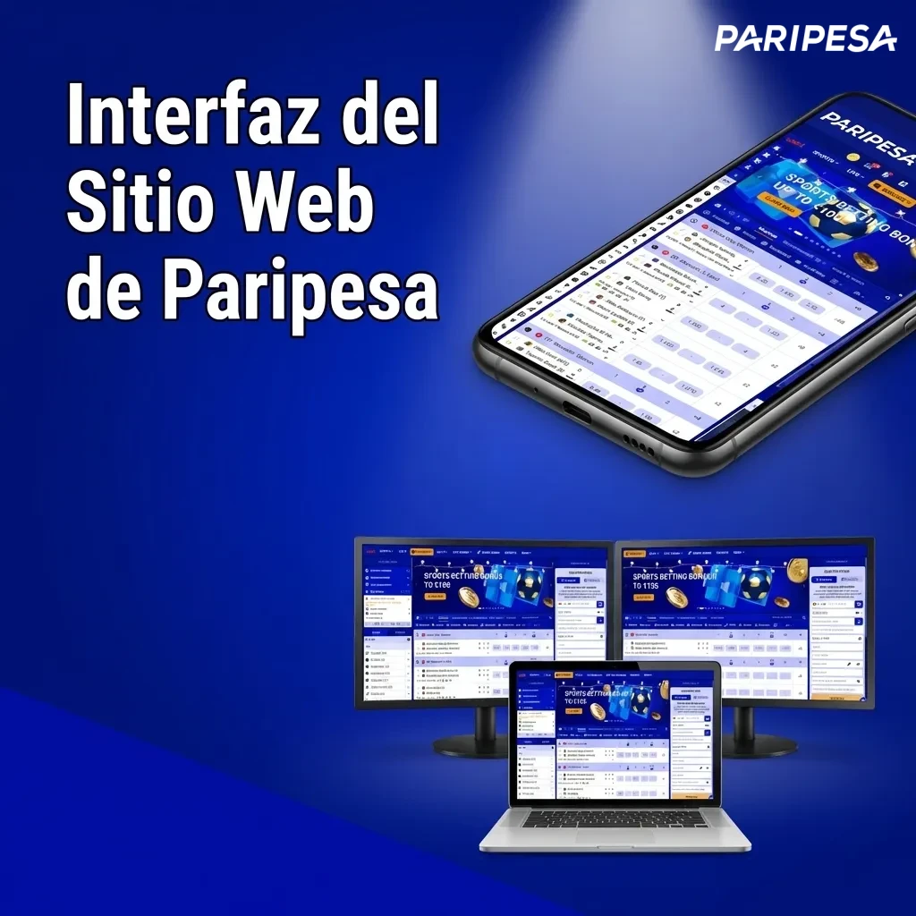 Interfaz web de Paripesa con menú superior mostrando secciones de deportes, casino y promociones para usuarios chilenos