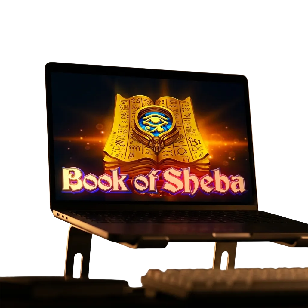 Book of Sheba slot game interface showing Egyptian theme with high RTP gameplay available for Chilean players online
