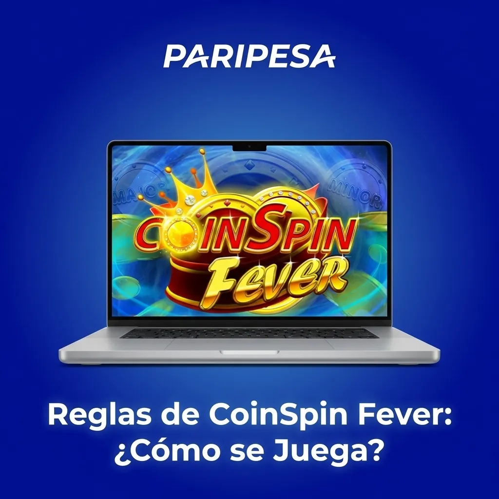 Moneda girando con multiplicador creciente en pantalla de juego CoinSpin Fever mostrando mecánica de apuesta y retiro