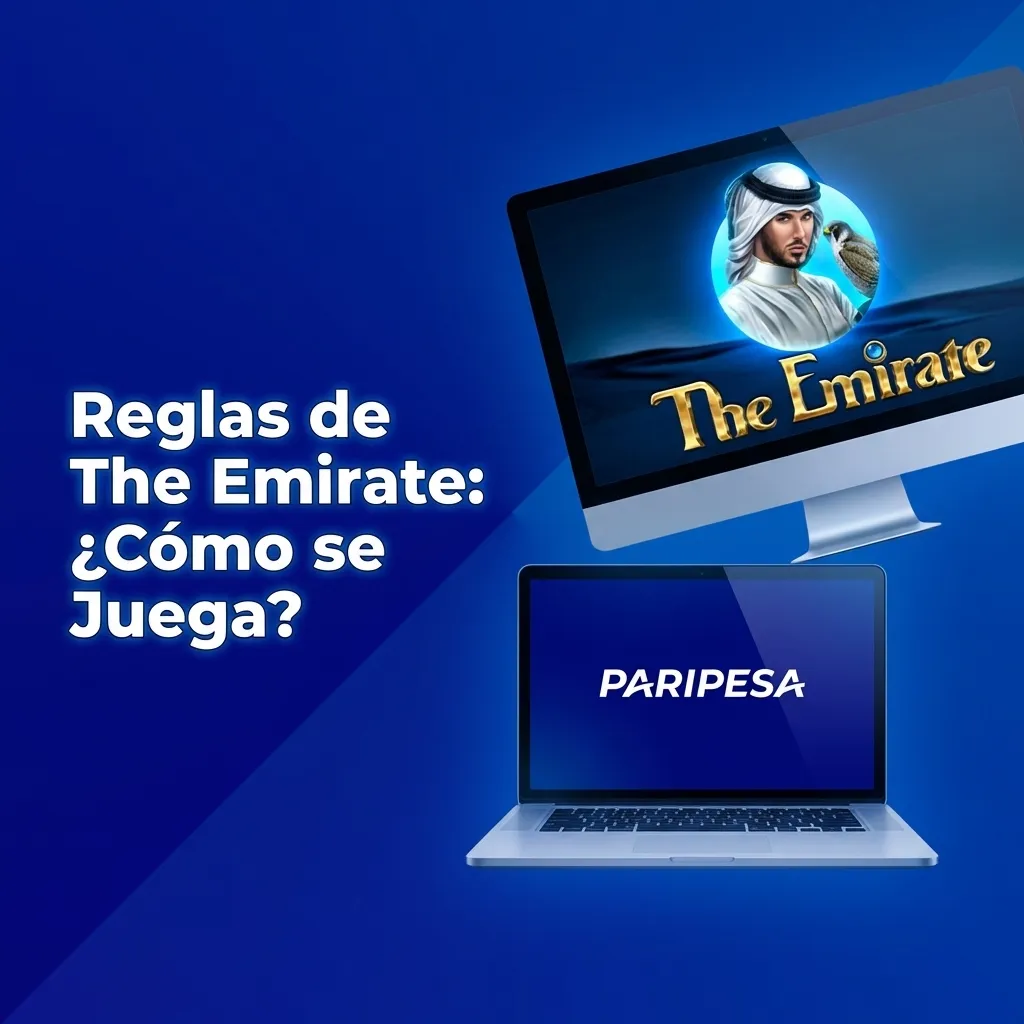 Tragamonedas The Emirate con 5 rodillos, símbolos de lámparas y cofres, interfaz de juego con líneas de pago activas.