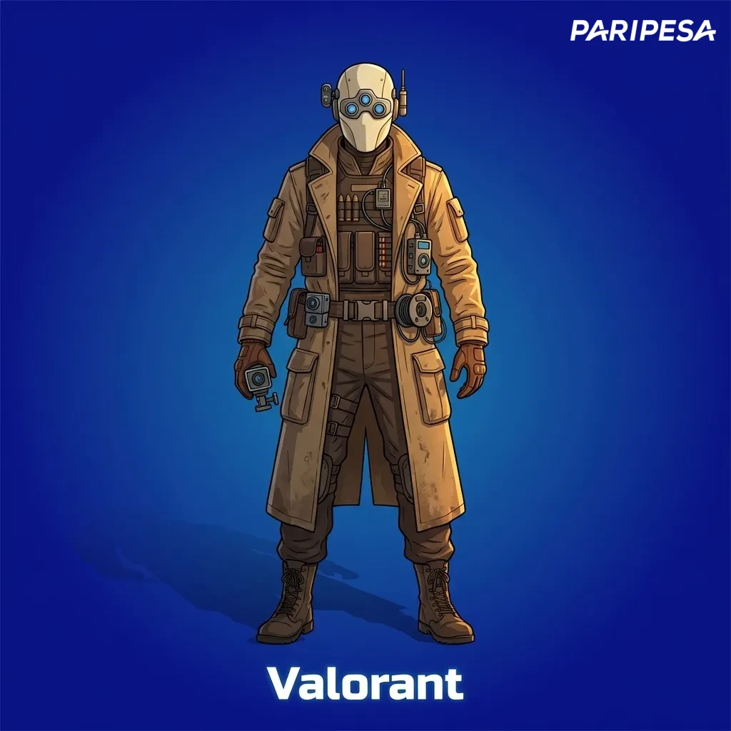 Valorant tactical shooter game with agents competing in 5v5 spike planting matches across competitive tournaments