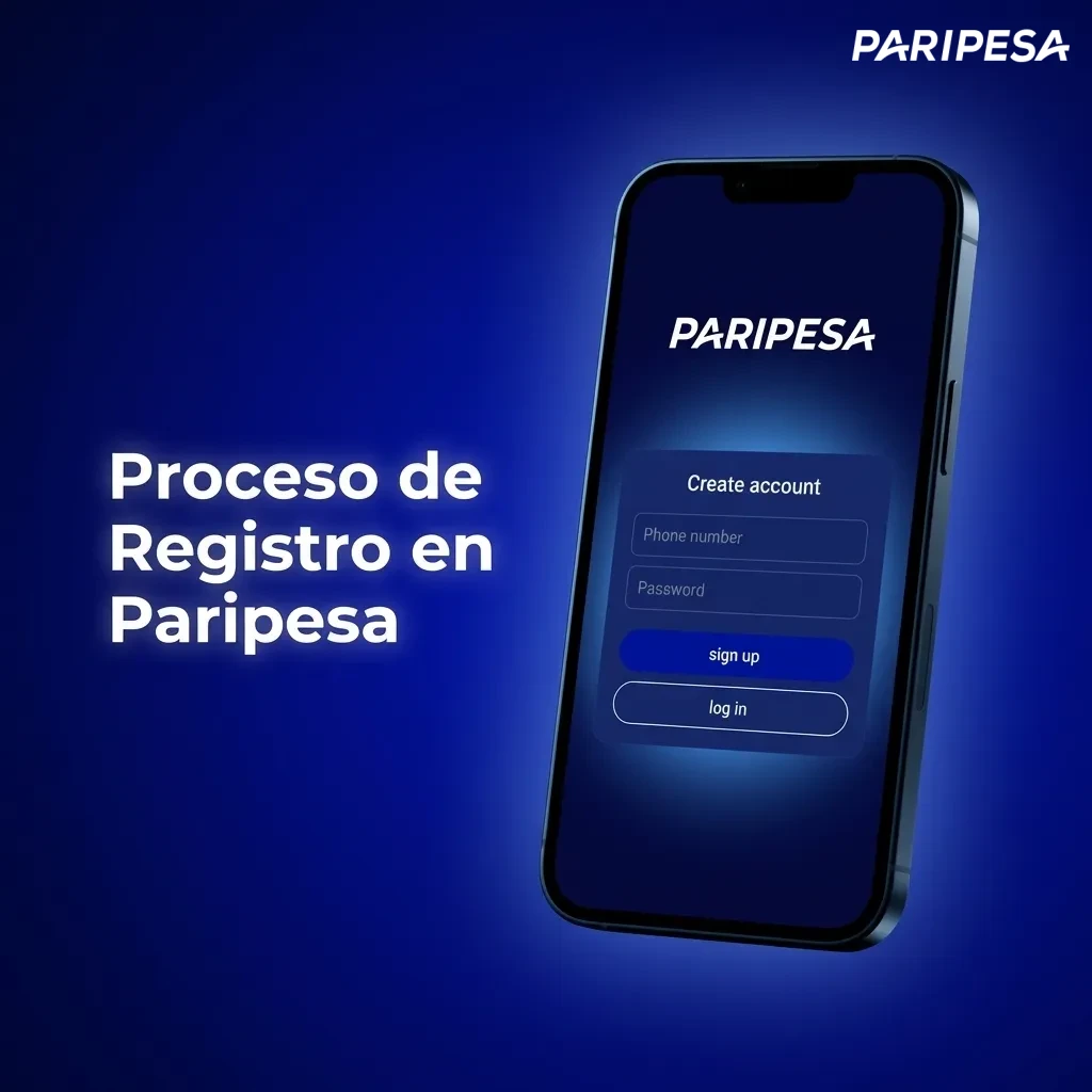 Paso a paso del proceso de registro en Paripesa mostrando los 5 pasos desde iniciar hasta confirmar cuenta