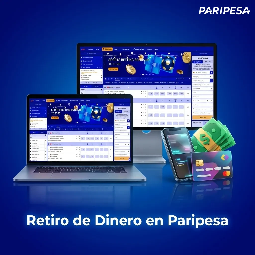 Paso a paso del proceso de retiro de dinero en Paripesa mostrando cómo retirar fondos de forma segura