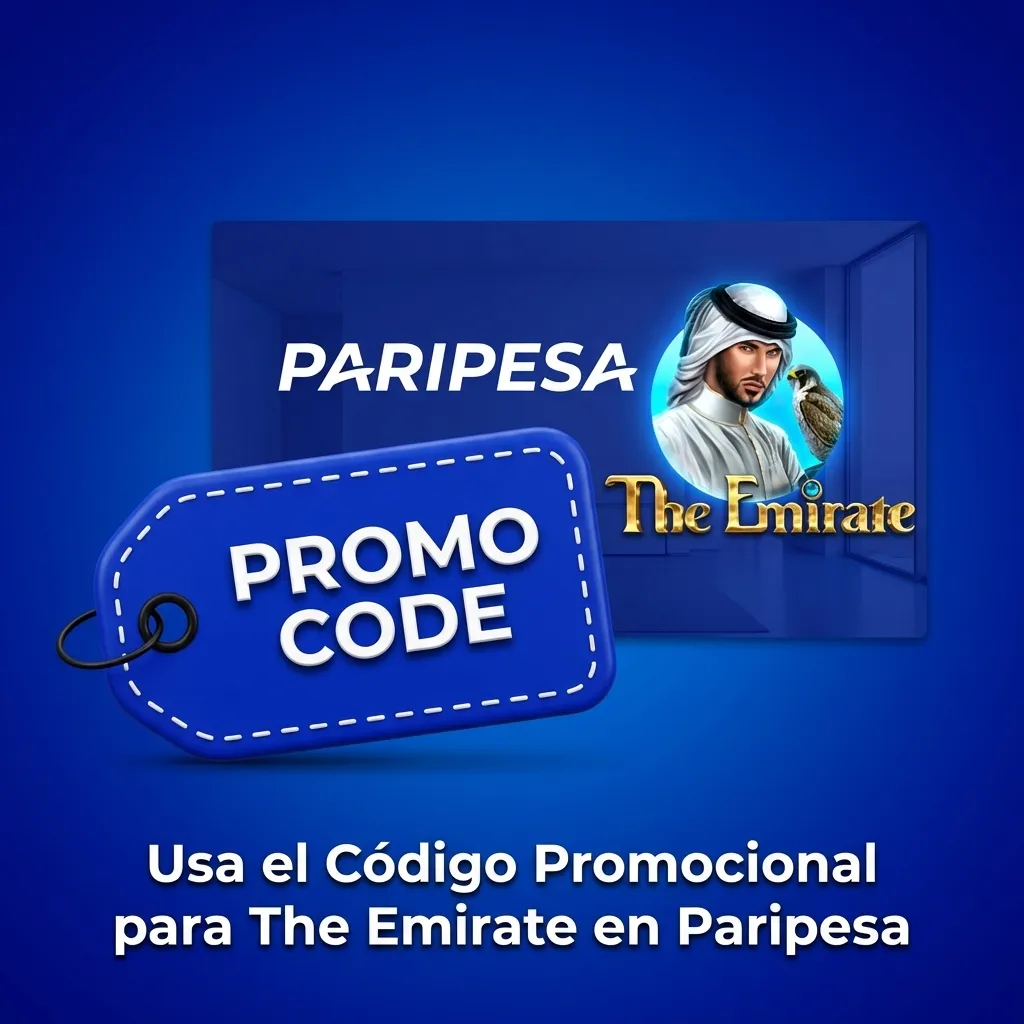Chilean players entering EMIRATE150 promo code at Paripesa registration to claim 50 free spins casino bonus