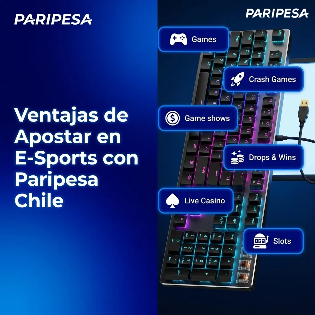 Paripesa Chile e-sports betting platform showing competitive odds, mobile app interface, and live streaming features